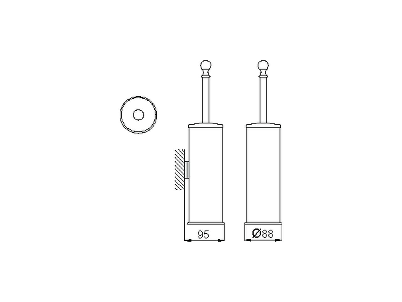 Porta scopino CROISETTE_4038.01H. - v1