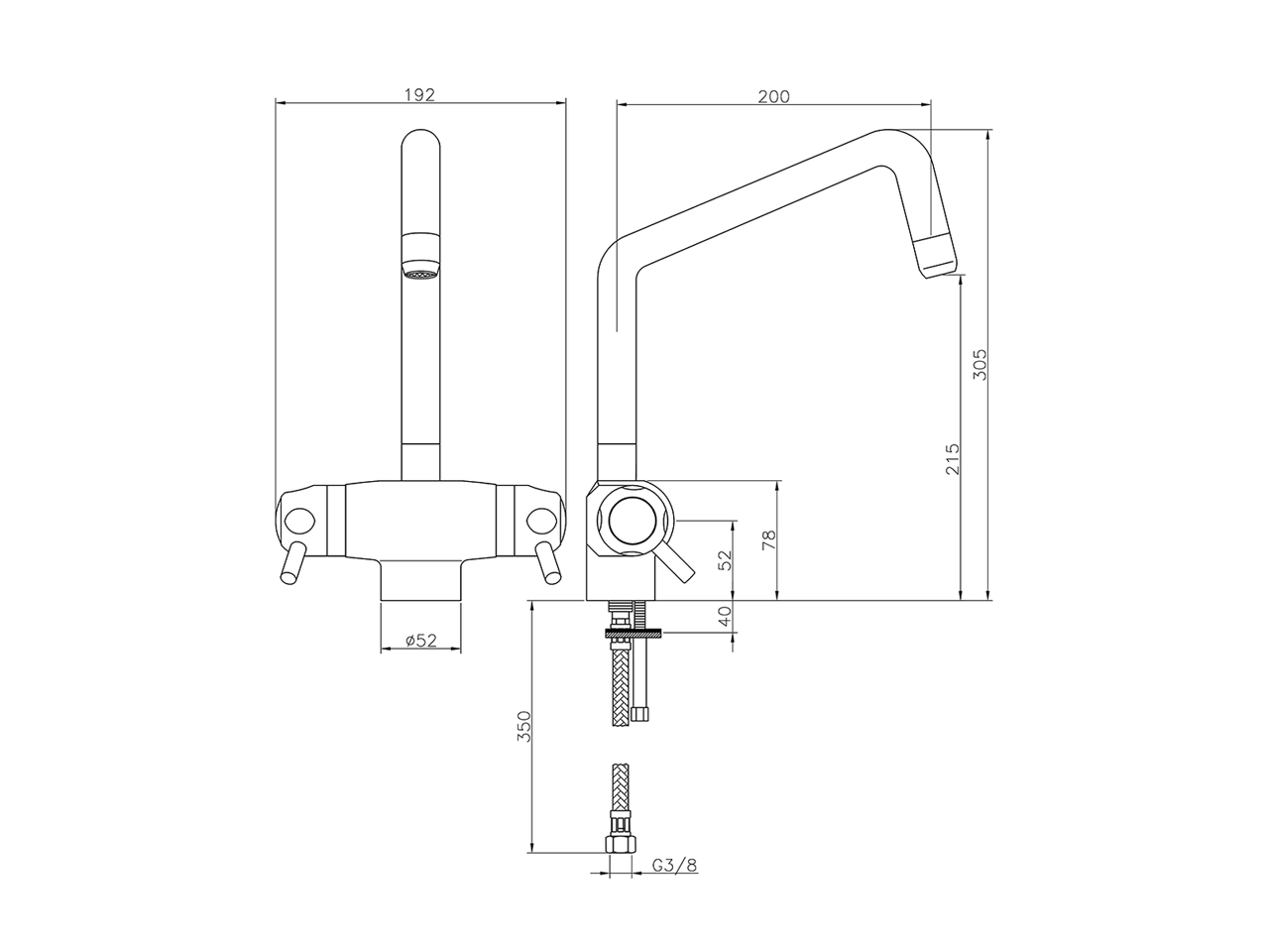 Miscelatore termostatico lavello THERMO_CPT65010 - v1