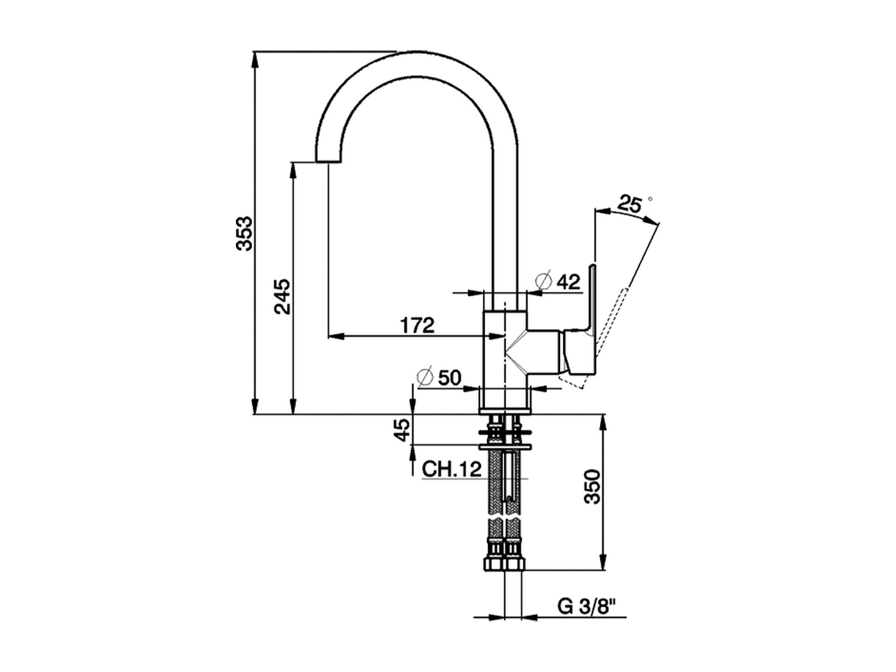 Miscelatore monocomando lavello EnergySave KITCHEN_H2000535 - v1