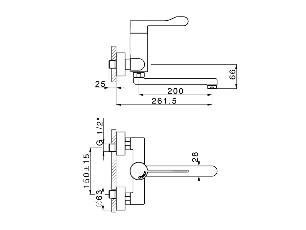 Miscelatore lavabo Termo Sequenziale HTS Design COLLETTIVITÀ_HDT70000 - v1