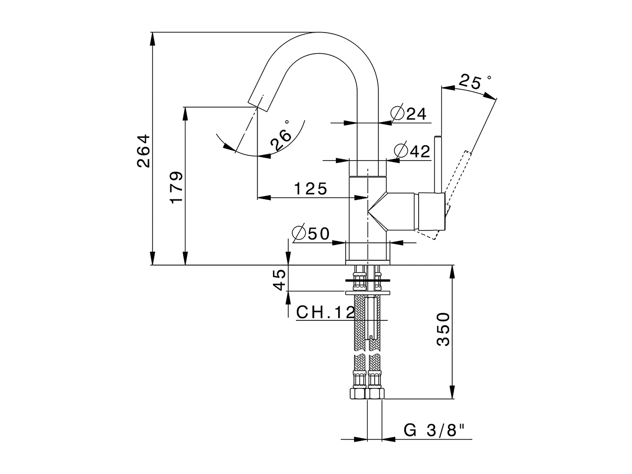 Miscelatore monocomando lavabo EnergySave NUOVA KIRUNA_K2000485 - v1