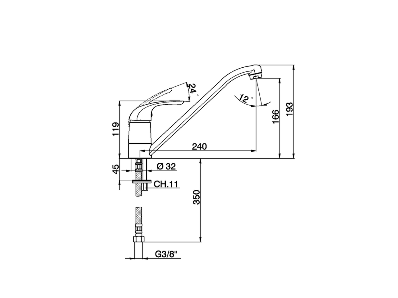 Miscelatore monocomando lavello KITCHEN_NM000580 - v1