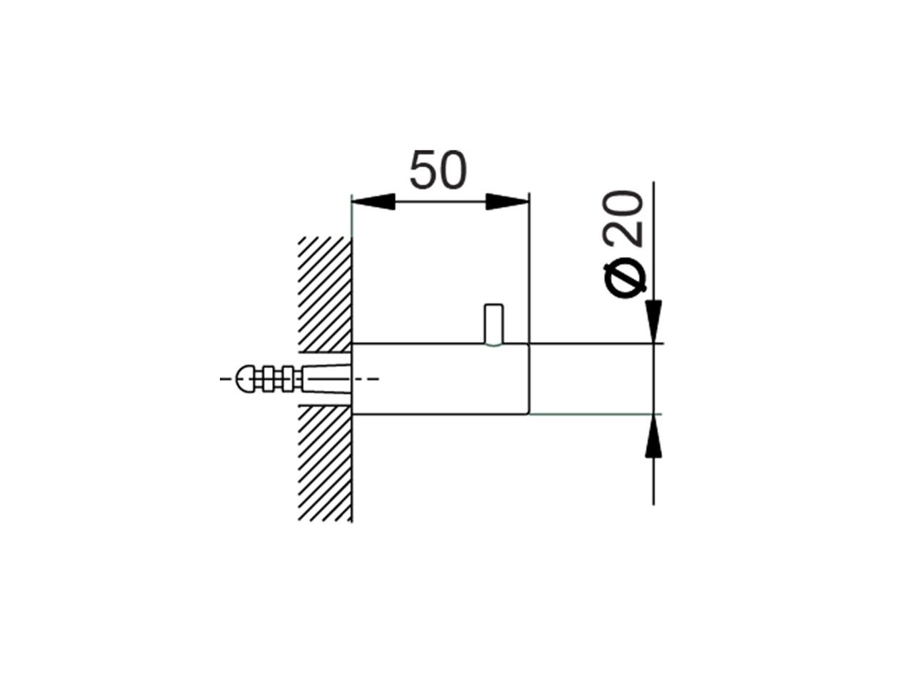 Appendino singolo ACCESSORI BAGNO_SI090710 - v1