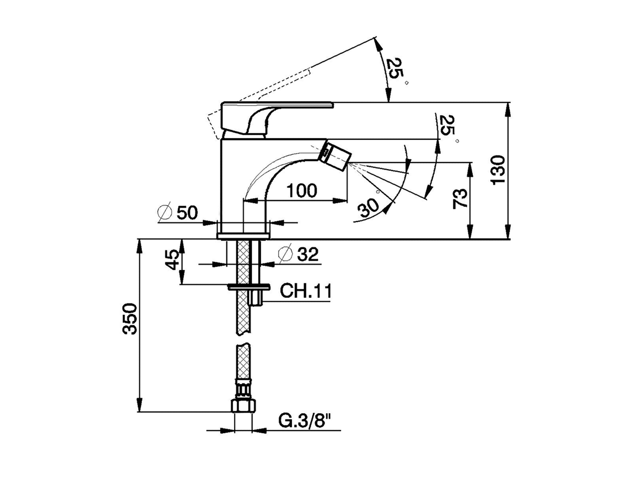 Miscelatore monocomando bidet AH_AH000560 - v1