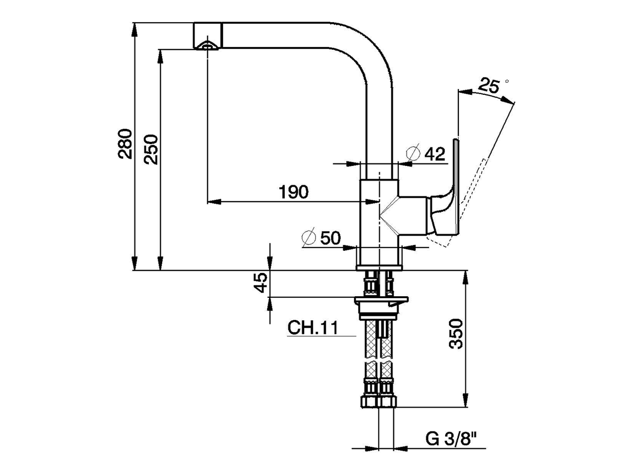 Miscelatore monocomando lavello EnergySave KITCHEN_AH003535 - v1