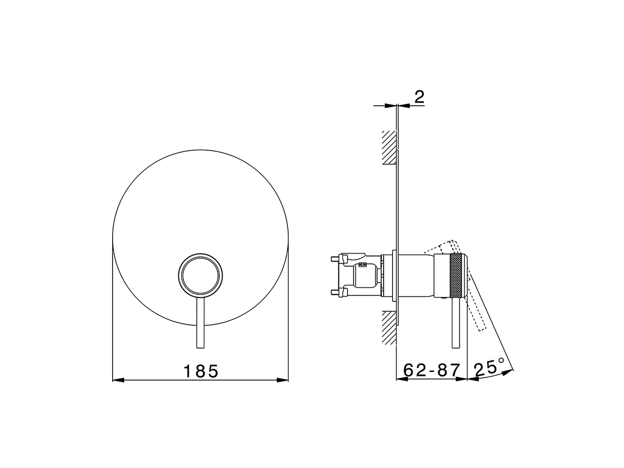 Completo Monocomando per One-Box ONE BOX_CR0BM010 - v1