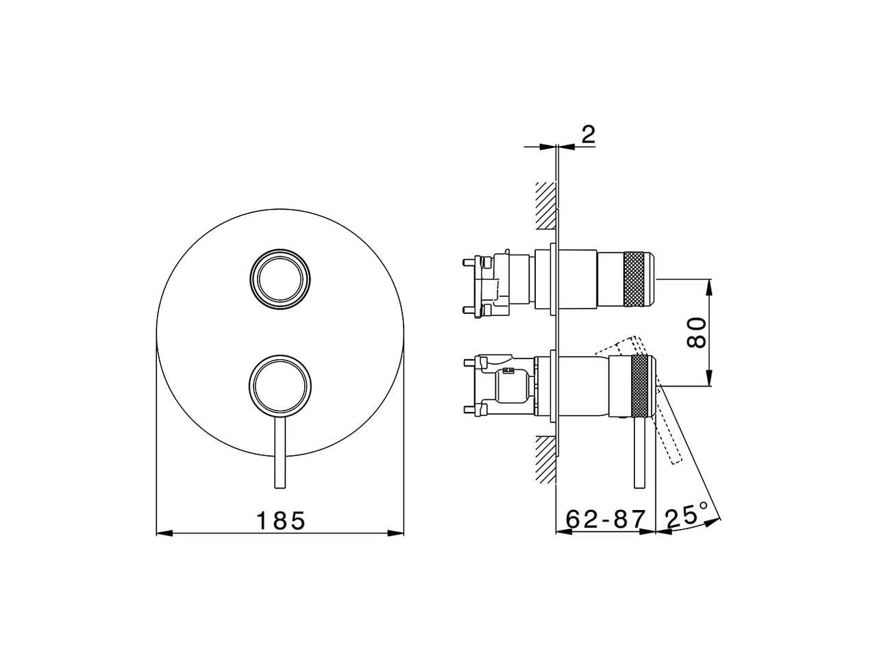 Completo Monocomando per One-Box ONE BOX_CR0BM030 - v1