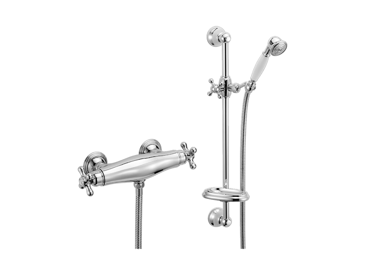 Miscelatore termostatico doccia con saliscendi CROISETTE_CSS01010 - v1