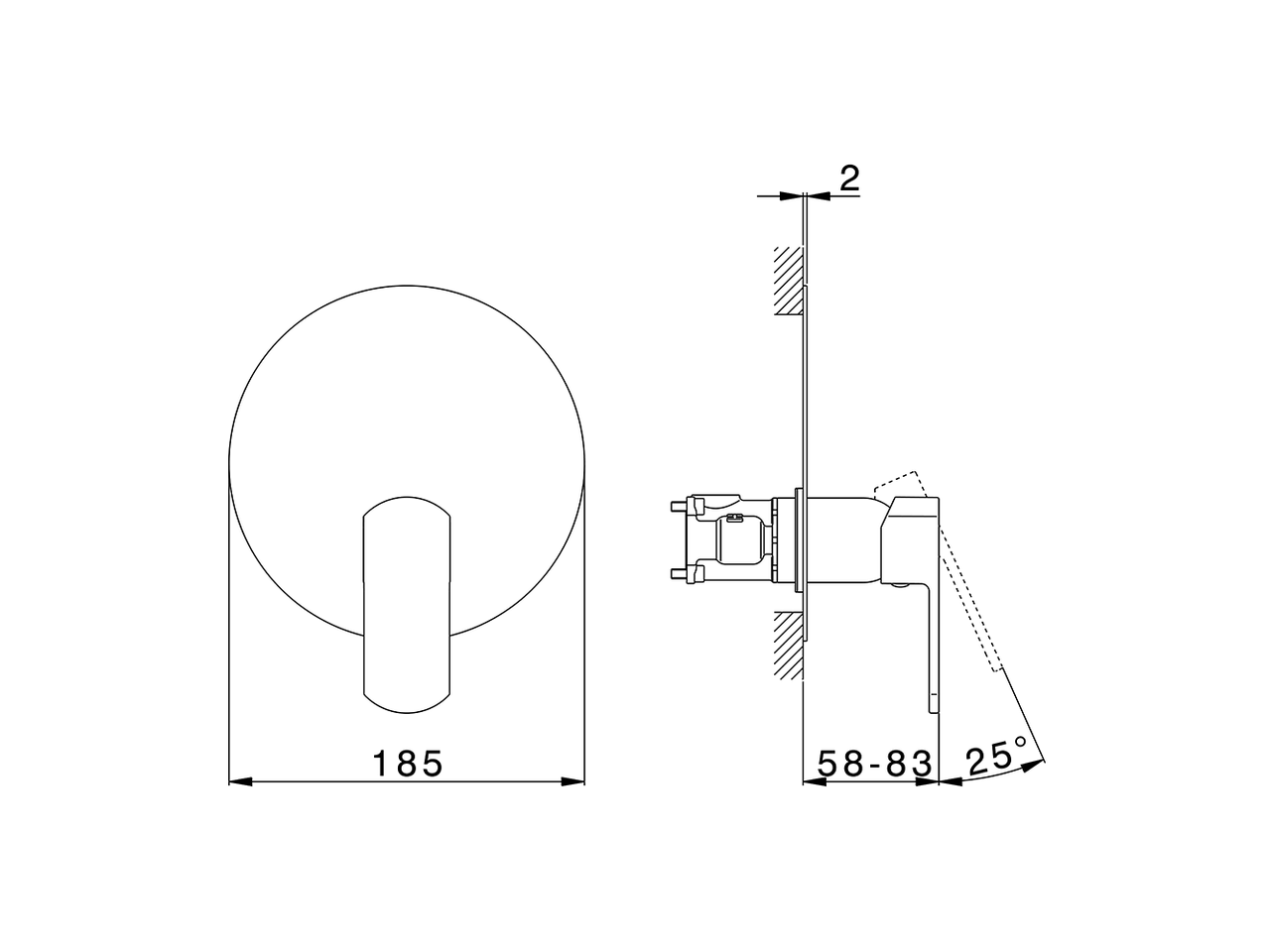 Completo Monocomando per One-Box ONE BOX_DD0BM010 - v1