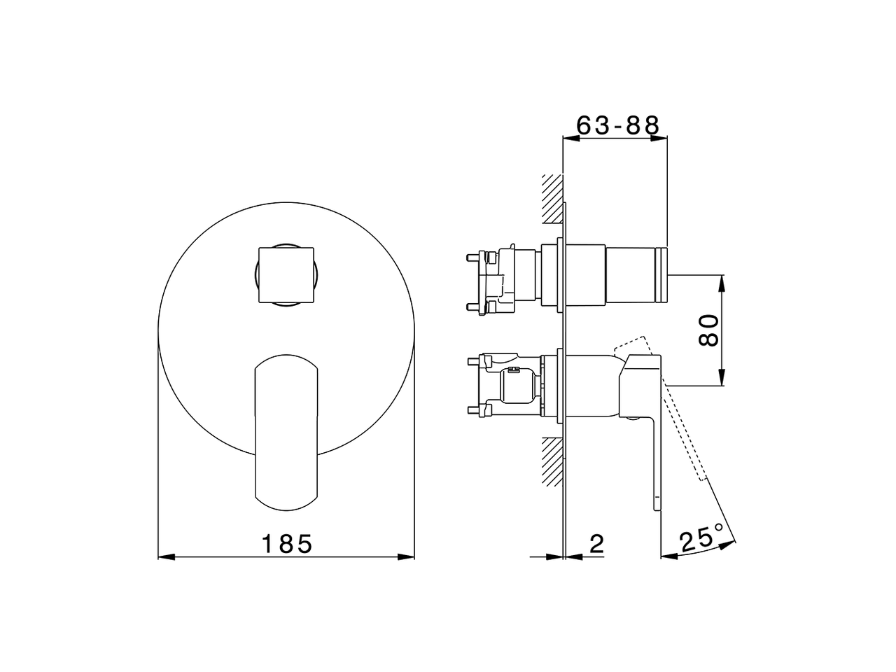 Completo Monocomando per One-Box ONE BOX_DD0BM030 - v1