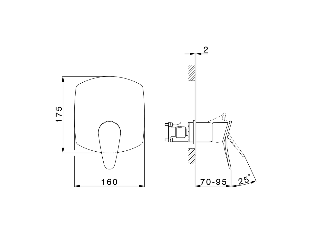 Completo Monocomando per One-Box ONE BOX_HC0BM010 - v1
