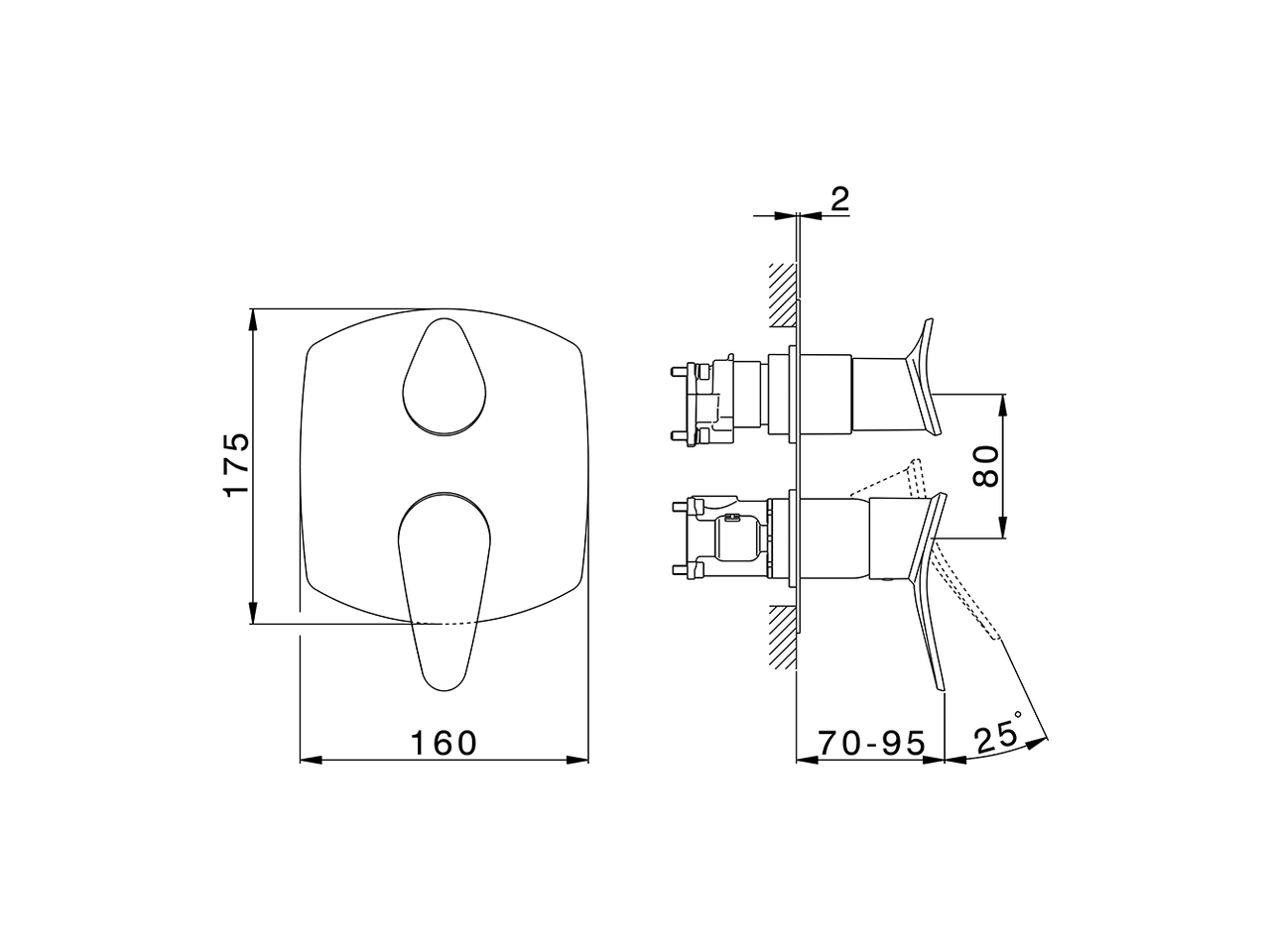 Completo Monocomando per One-Box ONE BOX_HC0BM030 - v1