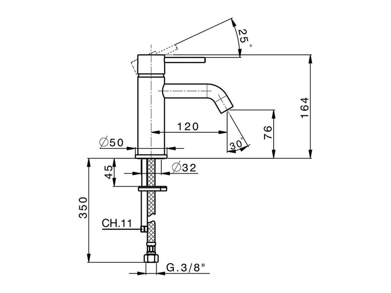Miscelatore monocomando lavabo K2_K2000540 - v1