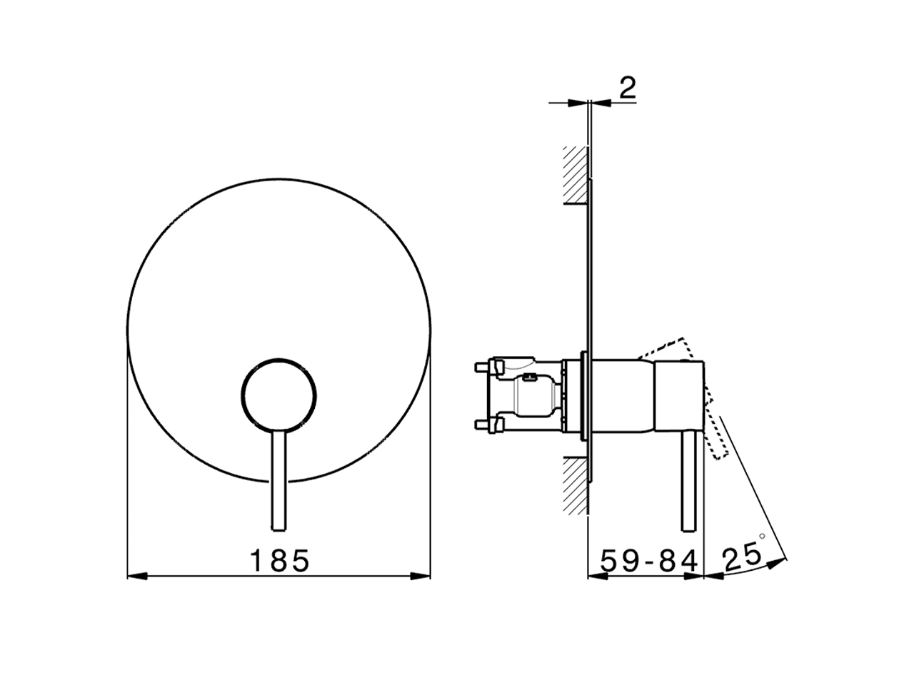 Completo Monocomando per One-Box ONE BOX_K20BM010 - v1