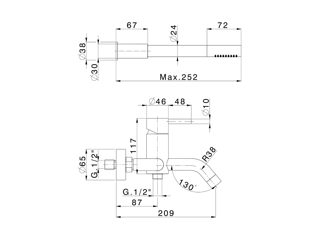 Miscelatore progressivo vasca completo LYNOX_LX000121 - v1