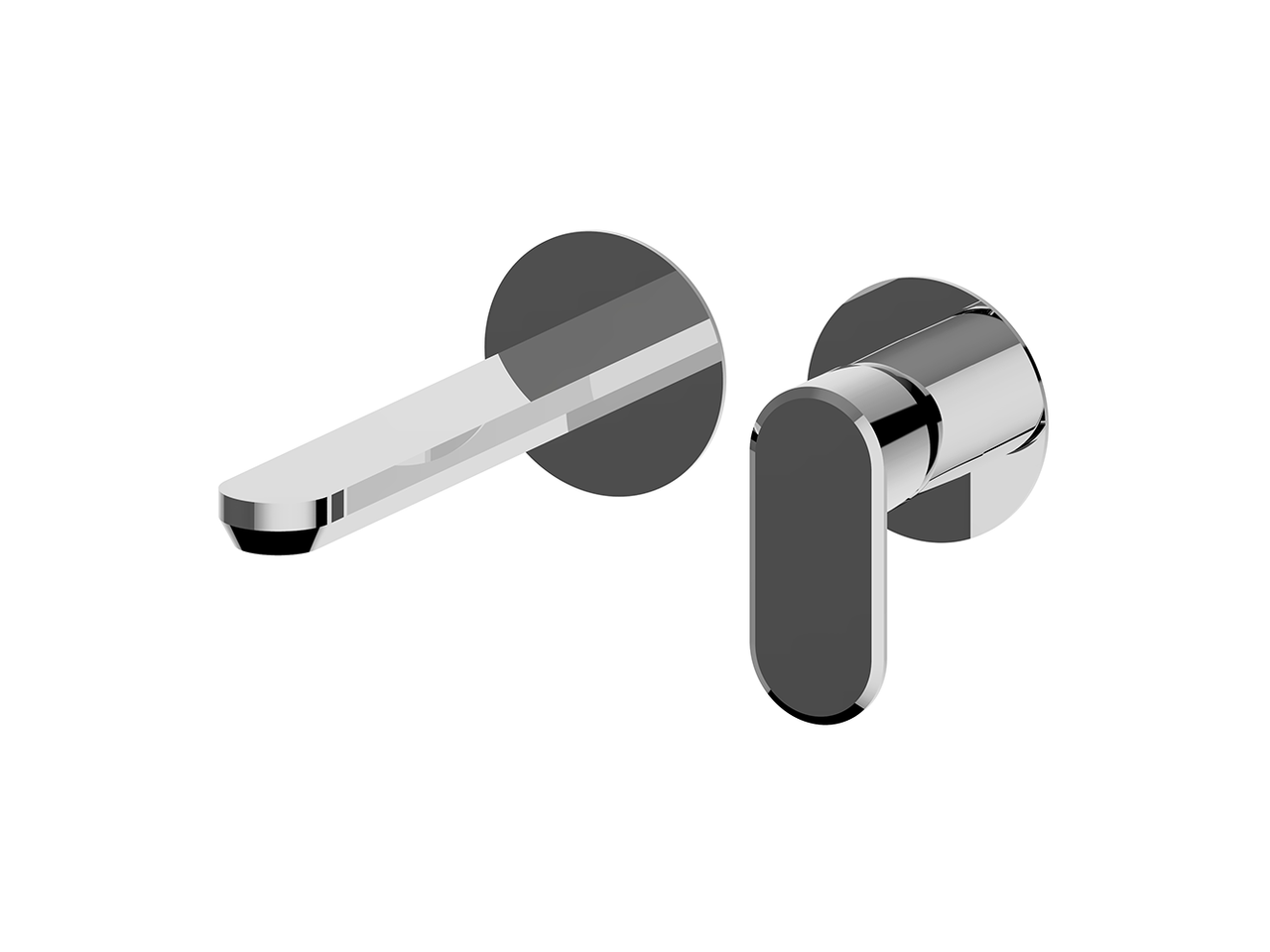 Parte esterna monocomando lavabo a parete LEVITY_LY005516 - v1