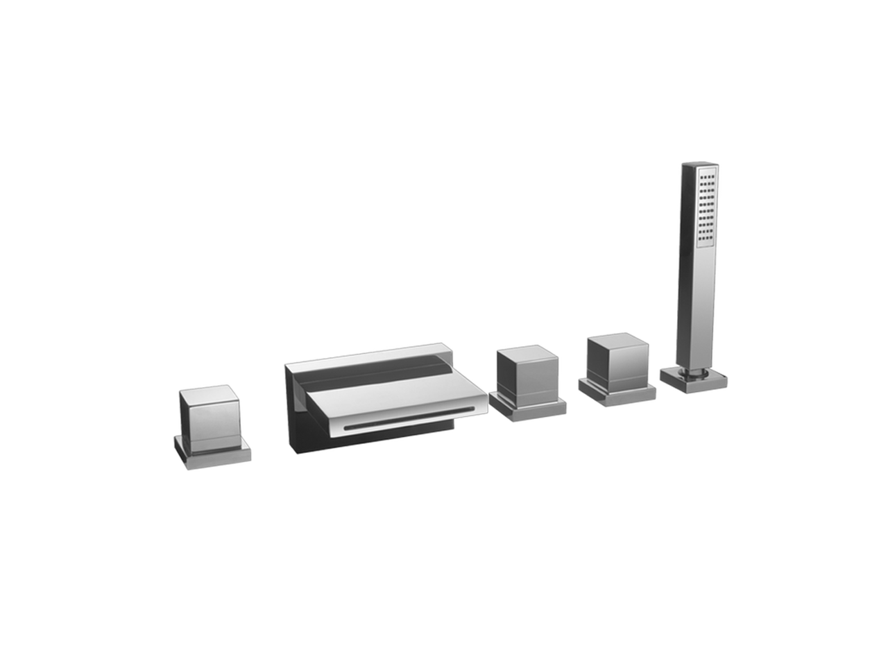 Miscelatore bordo vasca 5 fori NUOVA EGO_NE000260 - v1