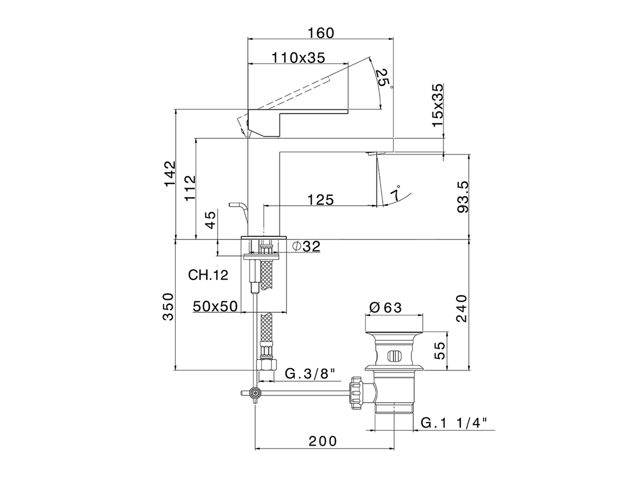 Miscelatore monocomando lavabo NUOVA EGO_NE000514 - v1