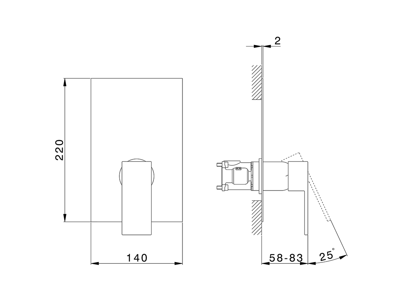 Completo Monocomando per One-Box NUOVA EGO_NE0BM010 - v1