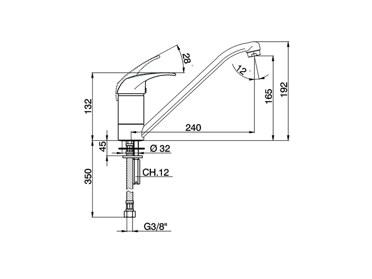 Miscelatore monocomando lavello KITCHEN_PE000580 - v1