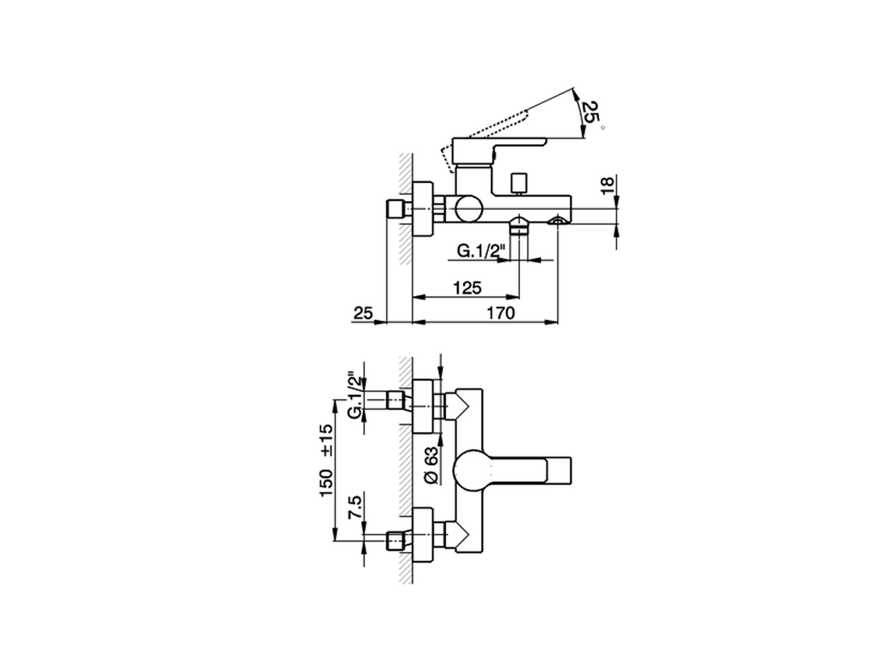 Miscelatore monocomando vasca SOFT_SF000130 - v1