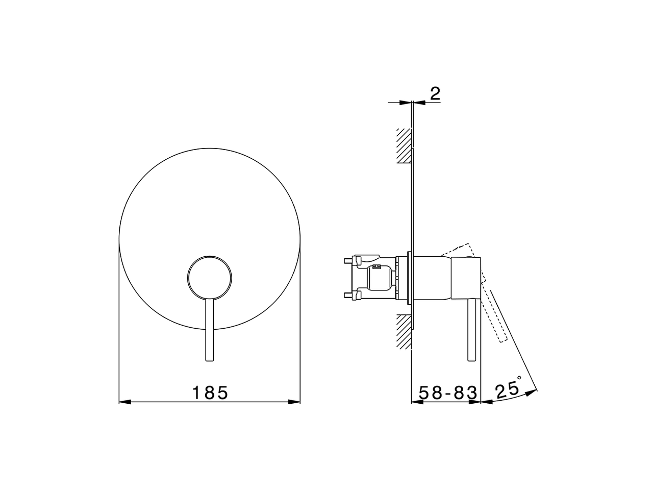 Completo Monocomando per One-Box ONE BOX_TV0BM010 - v1
